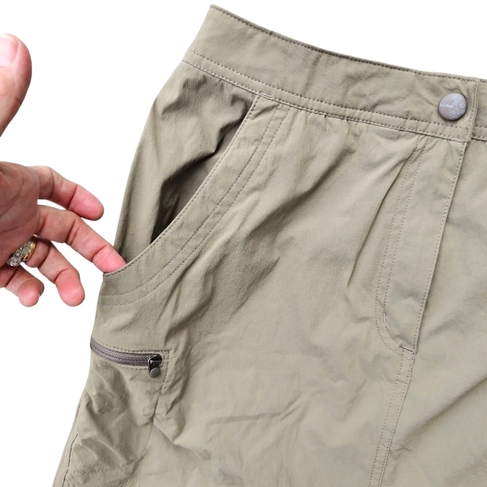 LL Bean Water-Repellent Comfort Trail Skort, Mid-Rise